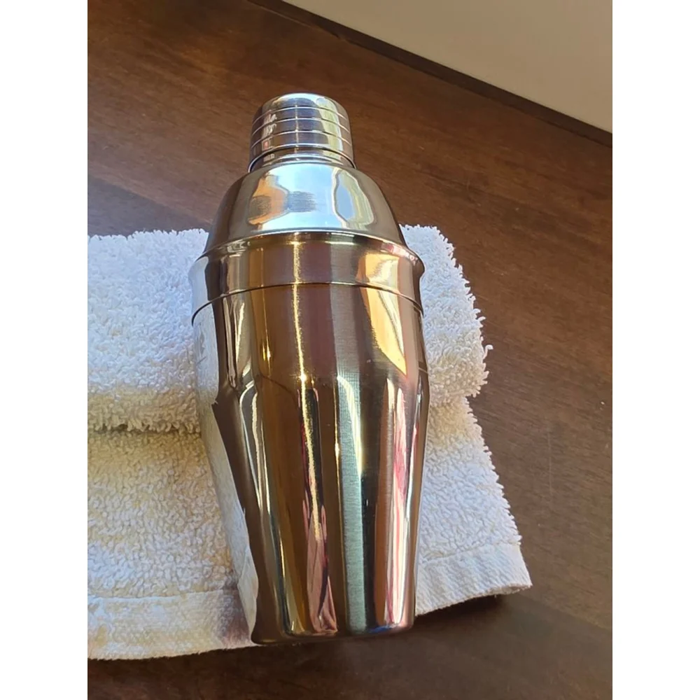 Jack Daniel's Stainless Steel Barrel Flask & Ketel One Cocktail Shaker Set